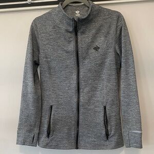 Rabbit fleece zip-up